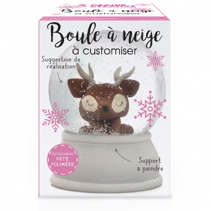 Glass snow globe 80mm - Graine Créative Glass snow globe 80mm - Graine Créative