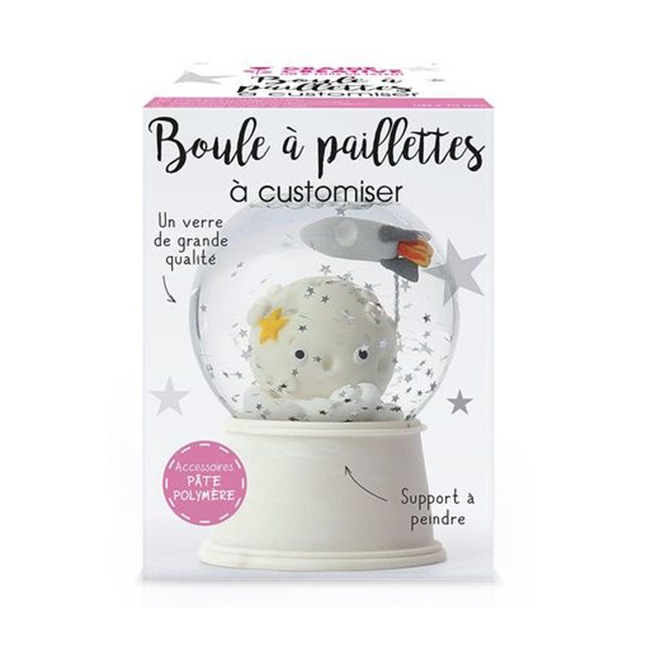 Boule à neige en verre 80mm - Graine Créative Boule à neige en verre 80mm - Graine Créative