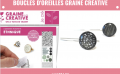 Boucles d'oreilles avec transfert Graine Créative - Facile