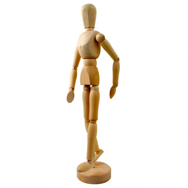 Mannequin articulé en bois - Lukas