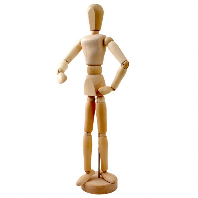 Mannequin articulé en bois - Lukas Mannequin articulé en bois - Lukas