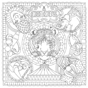 Dessin - Patron foulard - 90 x 90 cm Dessin - Patron foulard - 90 x 90 cm