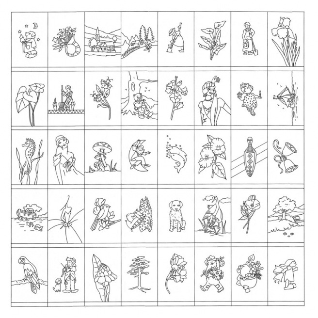 Dessins foulard - 90 x 90 cm Dessins foulard - 90 x 90 cm