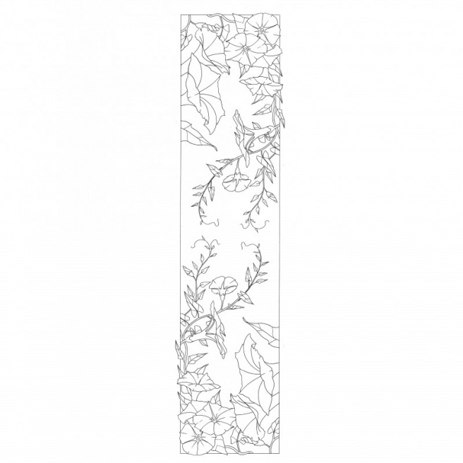 Dessin écharpe - 150 x 40 cm