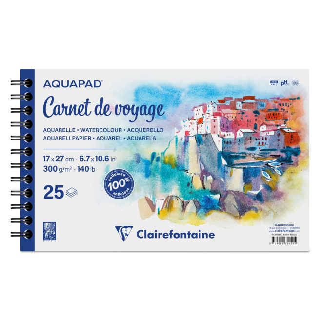 Carnet de voyage Aquarelle - Clairefontaine