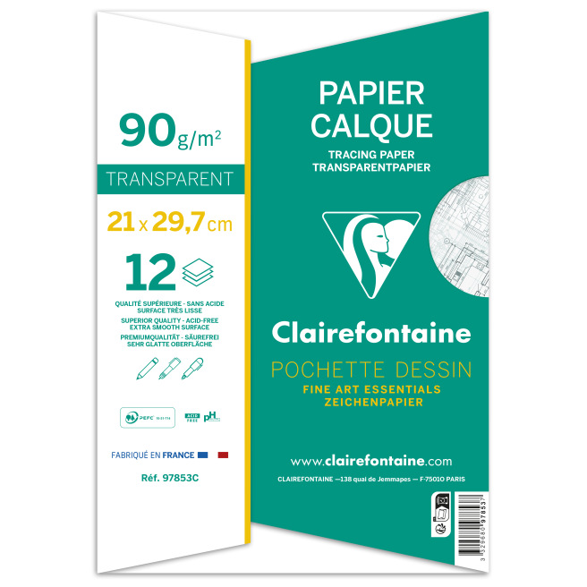 Papier Calque pochette A4 - Clairefontaine