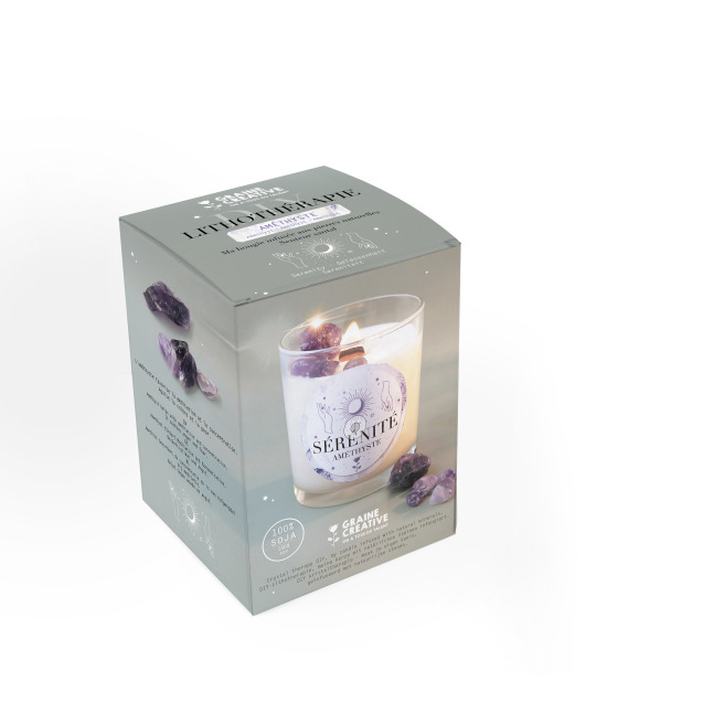 KIT Bougie DIY LITHOTHERAPIE - Graine Créative