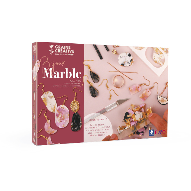 Coffret de modelage Bijoux Marble - Fimo - Graine créative