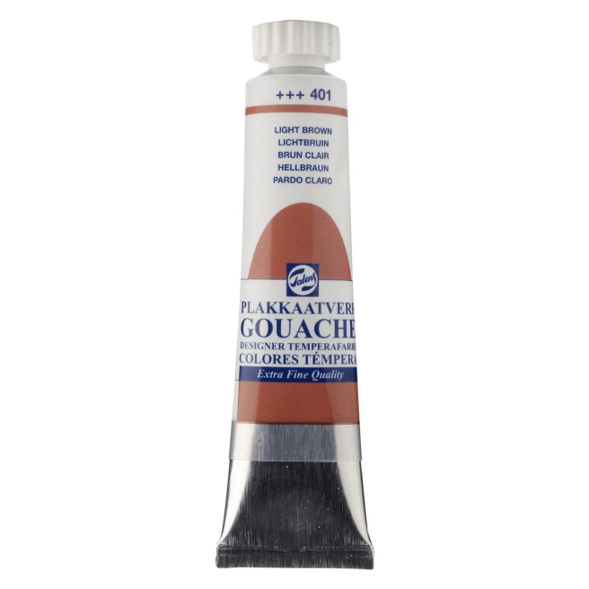 Talens Gouache Extra Fine 50 Ml - Colore Argento 800 - Qualità Professionale Per Artisti E Illustratori
