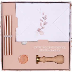 Coffret correspondance haut de gamme eucalyptus - Clairefontaine Coffret correspondance haut de gamme eucalyptus - Clairefontaine