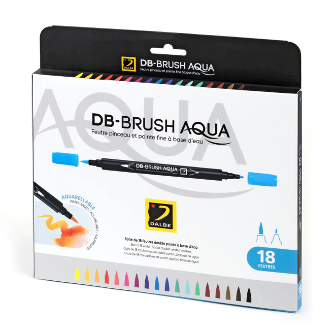 Rotulador acuarelable DB Brush Aqua - Caja Dalbe