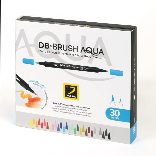DB Brush Aqua aquarelpen - Dalbe doos DB Brush Aqua aquarelpen - Dalbe doos