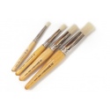 Round stenciling brushes
