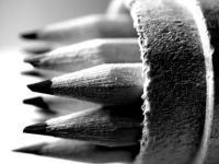 Lápices grises - lápiz de papel.