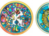 Panneau de soie - 20 cm