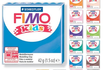 FIMO kids Pâte à modeler, à cuire au four, 42 g, rouge 8030-2 bei