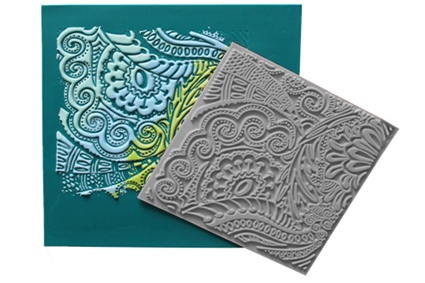 Plaque Texture Cernit 'Sous La Mer' 9x9 Cm – Tampon Relief Pour Pâte Polymère, Cire, Plastiline – Effets Océan & Poissons Faciles